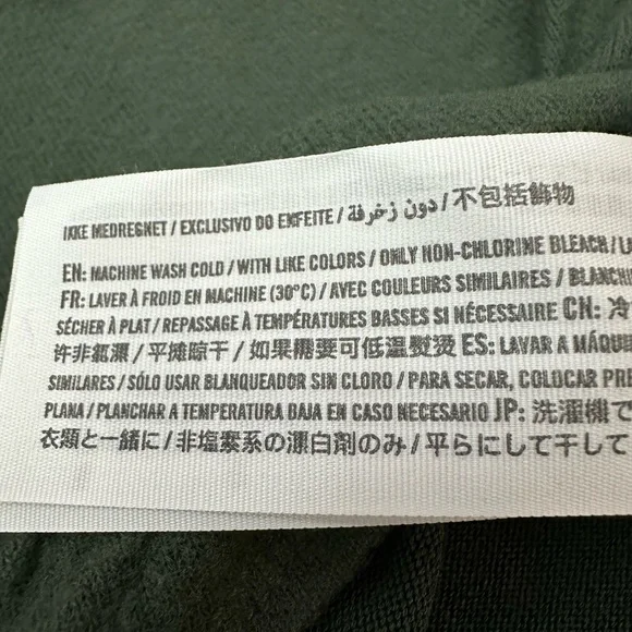 Abercrombie & Fitch Soft Wide Neck Tie Front Top in Green Size Medium - Picture 13 of 16